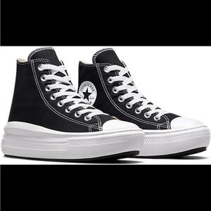 Converse Women's Black High-Top Platform Sneakers